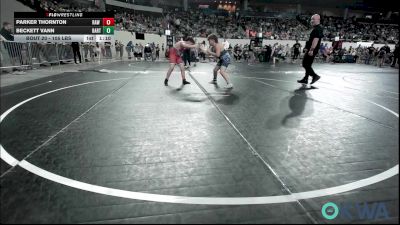 105 lbs Round Of 16 - Parker Thornton, Raw Wrestling Club vs Beckett Vann, Bartlesville Wrestling Club