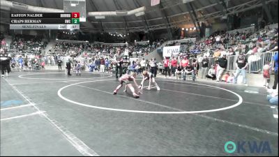 49 lbs Consi Of 8 #1 - Oliver Tipton, Wyandotte Youth Wrestling vs Pryce Patton, Madill Takedown