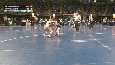 120 lbs Quarterfinal - Hayleigh Morder, Huntingdon vs Ellis Pellegrino, Greensburg Salem