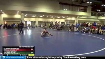 120 lbs Placement Matches (16 Team) - Lucio Carrizales, Nebraska Demigods vs Hayden Brady, Michigan Gold Pitbulls AS