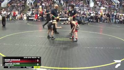 55 lbs Cons. Round 5 - River Donahue, Lowell WC vs Ashton Oliver, Byron Center