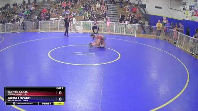 115 lbs Round 3 - Sophie Cook, Douglas Mat Club vs Jaeda Lozano, Hillsboro Mat Club