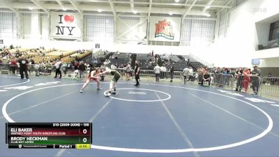 138 lbs Cons. Round 4 - Brody Heckman, Club Not Listed vs Eli Baker, Whitney Point Youth Wrestling Club