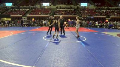 95 lbs Cons. Round 1 - Sarenity Henderson, Rugrats vs Victoria Tenney, Billings Wrestling Club