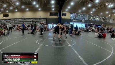 210 lbs Round 7 (8 Team) - Wyatt Shaffner, Riverheads MS Wrestling vs Lazarus Zinovis, Junior Terps Xtreme