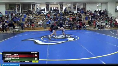 134 lbs Semifinal - Shawn Colvin, Elmore County School vs Justin Thomas, Reeltown
