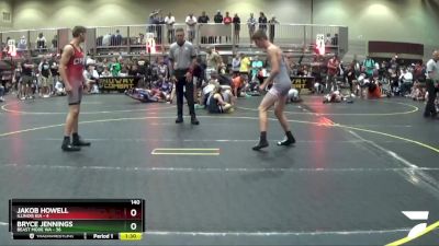 140 lbs Round 4 (6 Team) - Jakob Howell, Illinois KIA vs Bryce Jennings, Beast Mode WA