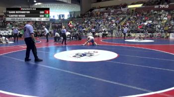 6A 120 lbs 3rd Place Match - Gabe Rothmeyer, CABOT HIGH SCHOOL vs Carter Webb, CONWAY HIGH SCHOOL