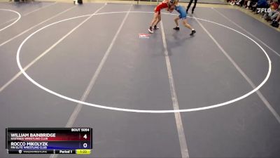 106 lbs Quarterfinal - William Bainbridge, Hastings Wrestling Club vs Rocco Mikolyzk, MN Elite Wrestling Club