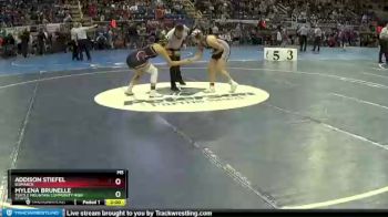 140 lbs Quarterfinal - Addison Stiefel, Bismarck vs Mylena Brunelle, Turtle Mountain Community High School