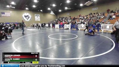 126 lbs Cons. Round 4 - Vicente Juarez, Cerritos vs Addison Lerner, Morro Bay