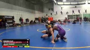 149 lbs Round 7 (8 Team) - Dakarai Clay, University Of Wisconsin - White Water vs Jacob Colbart, Adrian