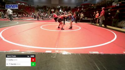 75 lbs Semifinal - Frankii Cotto, Barnsdall Youth Wrestling vs Harper Tecumseh-Sands, Mojo Grappling Academy