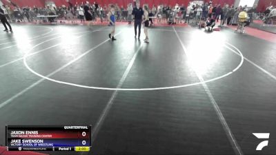 102 lbs Quarterfinal - Jaxon Ennis, Team Nazar Training Center vs Jake Swenson, Victory School Of Wrestling