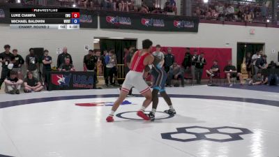 77F kg Champ. Round 2 - Luke Ciampa, Eclipse Wrestling Club vs Michael Baldwin, West Virginia Regional Training Center