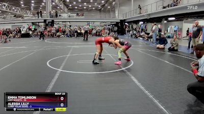 100 lbs Round 6 (8 Team) - Emma Tomlinson, Lady Bandits vs Alessia Lilly, Curby Polar Bears