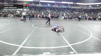 55 lbs Quarterfinal - Syrus Bazer, Nebraska Wr Ac vs James Gremillion, Stronghold WC