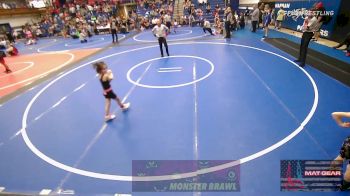 43.1-46 lbs Rr Rnd 3 - Maya Romo, Choctaw Ironman Youth Wrestling vs Stella McCarther, Clinton Youth Wrestling