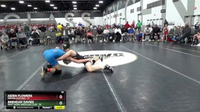 159 lbs Semis & 1st Wrestleback (8 Team) - Aiden Flowers, Indiana Outlaws vs Brendan Davies, West Shore Wrestling Club