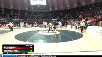 3A 145 lbs Champ. Round 1 - Jayden Colon, St. Charles (East) vs Santino Scolaro, Aurora (Marmion Academy)