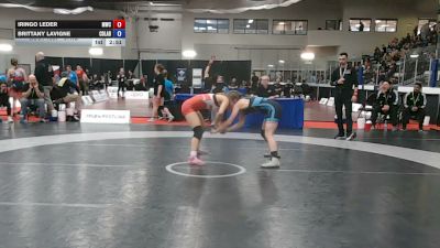 57kg Quarterfinal - Iringo Leder, Matmen Wrestling Club vs Brittany Lavigne, Club De Lutte Acadie Bathurst