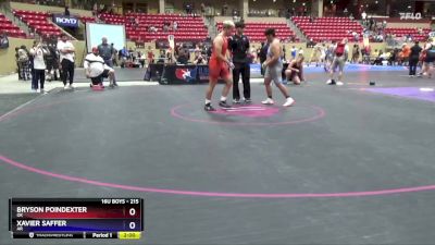 215 lbs Cons. Round 2 - Bryson Poindexter, OK vs Xavier Saffer, AR