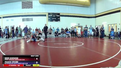 190 lbs Cons. Semi - Seer Godwise, Perry Meridian Wrestling Club vs Mason Grubb, Bloomington South Wrestling Club