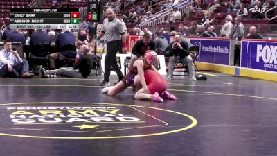 124 lbs First Round - Emily Sarr, Souderton-G vs Addison Becht, Schuylkill Valley-G