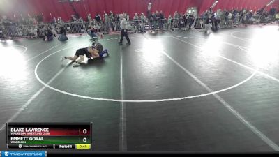 120 lbs Round 3 - Blake Lawrence, Waukesha Wrestling Club vs Emmett Goral, Wisconsin