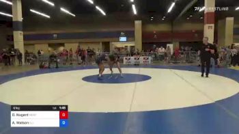 61 kg Round Of 16 - Daniella Nugent, Mercury Rising Wrestling Club vs Attalia Watson, Illinois