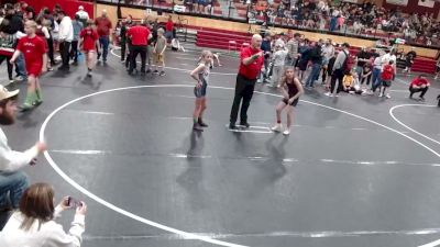 75 lbs 2nd Place Match - Abbygail Bugher, Cougar Wrestling Club vs Isabella Brown, Team Real Life Wrestling