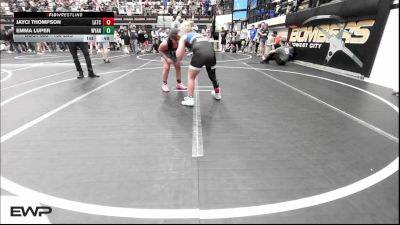 130 lbs Rr Rnd 5 - Jayci Thompson, Little Axe Takedown Club vs Emma Luper, Wyandotte Youth Wrestling