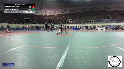 118 lbs Consi Of 4 - Sophia Jackson, Del City JH vs Brinlee Taylor, McAlester