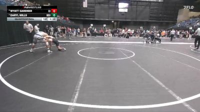 141 lbs Quarterfinal - Daryl Mills, Missouri Baptist University vs Wyatt Gardner, Friends University