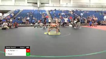 123 lbs Champ. Round 3 - Keith Parker, Indy West Wrestling Club vs Tj Meyer, Kentucky Extreme