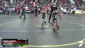64 lbs Cons. Round 3 - Quentin Jennings, Silverback Academy vs Shay Stimson, Lapeer Lightning WC
