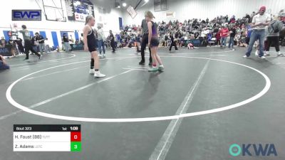 88/95 lbs Rr Rnd 2 - Hattie Foust (88), Tuttle vs Zadayah Adams, Lone Grove Takedown Club