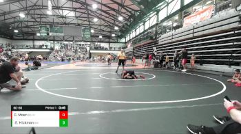 80-86 lbs Quarterfinal - Eden Hickman, Bulls WC vs Clayton Moen, Backyard Brawlers - Midwest