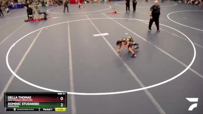 44-47 lbs Cons. Round 1 - Della Thomas, New Prague Wrestling vs Dominic Studanski, Minnesota