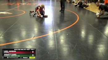 PW-7 lbs Cons. Semi - Emmett Gabel, Clinton Jr. Wrestling Club vs Axel Jamison, DC Elite