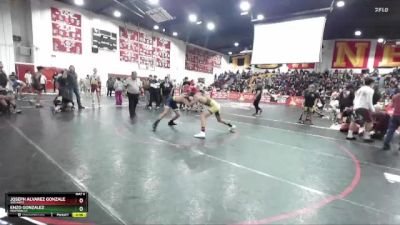 126 lbs Cons. Round 2 - Joseph Alvarez Gonzalez, Adelanto vs Enzo Gonzalez, Montebello