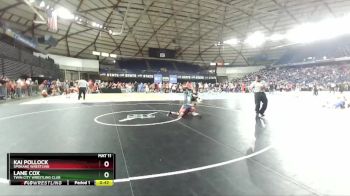 84 lbs Cons. Round 1 - Kai Pollock, Spokane Wrestling vs Lane Cox, Twin City Wrestling Club