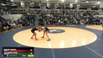 100 lbs Quarterfinal - Katherine Cook, Freedom vs Shelby Garcia, Bruce