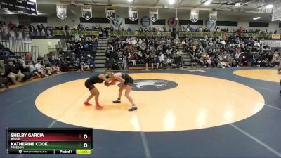 100 lbs Quarterfinal - Katherine Cook, Freedom vs Shelby Garcia, Bruce