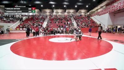 JH 126 lbs Cons. Round 3 - Kinslee Dryden, EDMOND MEMORIAL JH vs Ezmeralda Lopez, Lawton JH