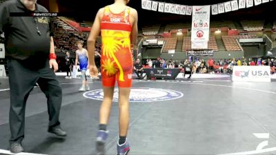 All Cadet Boys Freestyle Lower - 126 lbs Cons. Round 2 - Yashar Afshar, James Monroe High School Wrestling vs Brandon Bruns
