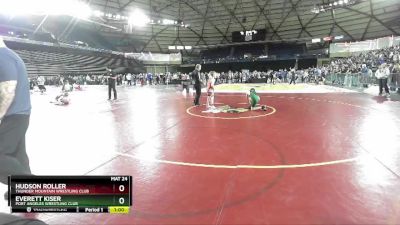 84 lbs Cons. Round 2 - Hudson Roller, Thunder Mountain Wrestling Club vs Everett Kiser, Port Angeles Wrestling Club