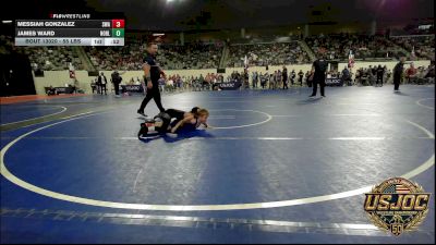 55 lbs Round Of 32 - Messiah Gonzalez, Shelton Wrestling Academy vs James Ward, Noble Takedown Club