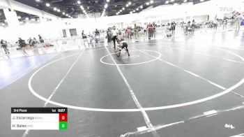 62 lbs 3rd Place - Jackson Escarcega, Manu WC vs Hunter Bates, Aniciete TC