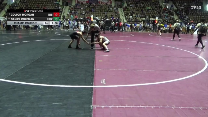 6A 113 lbs Champ. Round 2 - Colton Morgan, Benjamin Russell vs Daniel ...